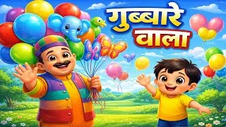गुब्बारे वाला | Tintu aur Rang Birange Gubbare | Kids Hindi Poem |  Tinton TV (Hindi)