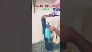 Ac service time ⌚#airconditioner #ac #service #home #technician