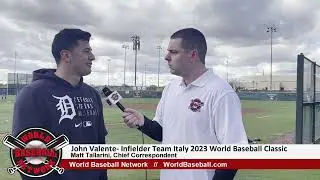 John Valente- Infielder Team Italy 2023 World Baseball Classic