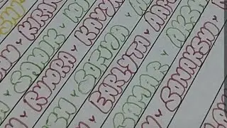 writing subscribers name bubble letters🔠😍#live #short #writtingsubscribersname #viral