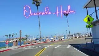 Oceanside Harbor Driving Tour (Oceanside, California) [4K]