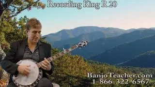 Банджо для начинающих &mdash; Recording King RK R20 &mdash; Демо-видео &mdash; BanjoTeacher.com