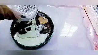 My first try Resin glue with radium powder 🎨 🎁🤩