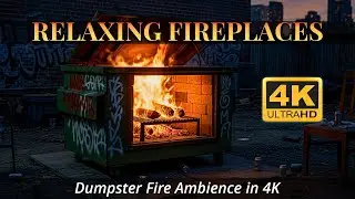 Cinematic Dumpster Fire 🔥 | 4K Ultra HD Relaxing Fireplace Ambience