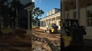 Building a House: Almost final stage: Leveling terrain for driveway and landscaping takes 5-7days