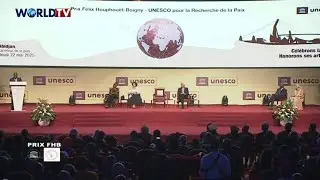 C&eacute;r&eacute;monie du Prix F&eacute;lix Houphou&euml;t-Boigny - UNESCO : Discours du Pr&eacute;sident Alassane Ouattara
