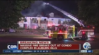 Overnight fire at condo complex in Auburn Hills