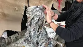 Lavori di costruzione dei carri allegorici per il Carnevale di Viareggio 2018