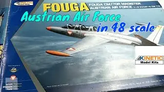 Fouga CM 170R Magister Austrian Air Force 1/48 Scale Kinetic Model