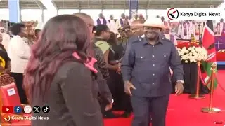President Ruto, Raila Odinga & other leaders pay last respect to General Ogolla at Ulinzi Stadium!!
