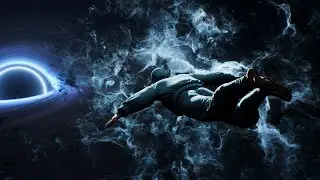 Synthwave Space Journey | 1 Hour Flight Toward the Black Hole 🌌🕶️