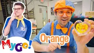 Blippi's Glassblowing Challenge😲| Blippi | MyGo! Sign Language for Kids | Educational Videos