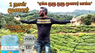 Munnar one day bus & jeep Budget trip | Mattupetty sight seeing | மூணார் ஒரு நாள் பேருந்து பயணம் 