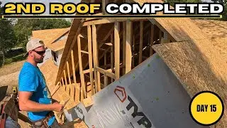 Day 15 | 2nd Roof Done! | Only Gables Left