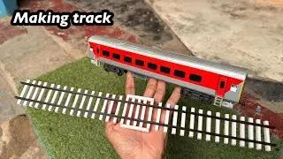 Indian model toy train making track for mini train