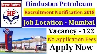 HP New job recruitment 2018 || Online Application || Hindustan petroleum job