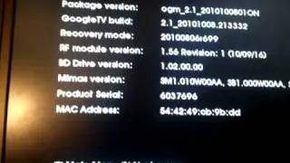 Взлом меню восстановления Sony Google TV