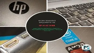 HP 14 AC 141br - v&iacute;deo 3 Time Lapse - Disassembly for rust treatment and keyboard replacement