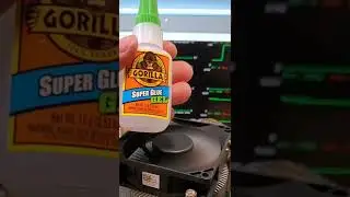 using super glue instead of thermal paste! #shorts