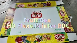 Fruit Box HD Flexo Printer with Rotary Die-Cutting | Pizza Box & Corrugated Packaging Solution