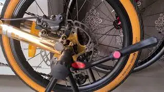 Sepeda Lipat Element Troy Gold Edition sudah Jangkrik dan Loncer