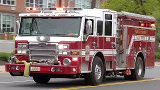Fairfax County Fire & Rescue Engine 408 & Annandale Vol. Fire Department Ambulance 408 Responding