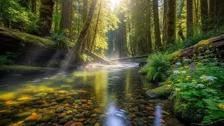 Soothing River Flow Sounds for Anxiety Relief and Restful Healing Sleep | For Better Sleep