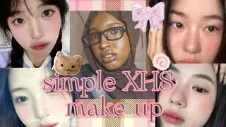simple XHS makeup on TEXTURED SKIN