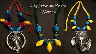 DIY CHEMICAL BEADS NECKLACE | OXIDIZED JEWELRY MAKING AT HOME