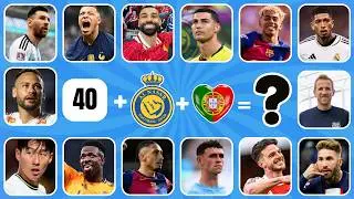 Guess The Football Player ⚽🎵 | Age, Club & Flag | Ronaldo, Messi, Neymar