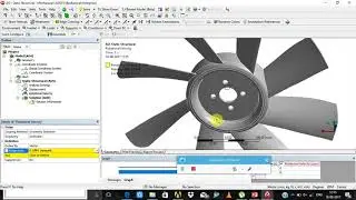 ANSYS Radiator Fan analysis