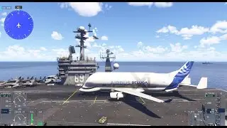 [MSFS2024] Land Airbus Beluga XL on Aircraft Carrier