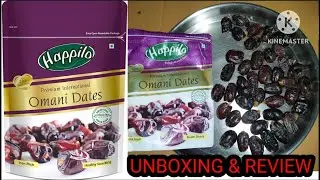 #Happilo Premium International #Omani #dates  250g  Unboxing & Review #adhelpline