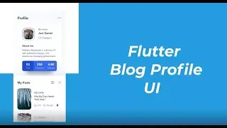 Blog Club (Profile Page) - VelocityX Flutter UI - Speed Code