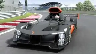 GreenGT H2 fuel-cell hydrogen racecar - Le Mans 2013 - animation