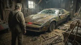 Abandoned Knight Rider KITT Bought for $800 | Old Car Restored to Brand New in 2026 | ASMR AI