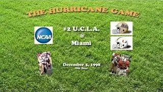 ESPN Sportscenter UCLA vs Miami Football 1998