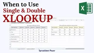 When to Use Single and Double XLOOKUP Function