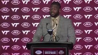 Virginia Tech Football: Defensive Lineman Kelvin Gilliam at ACC Kickoff