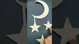 Easy Ramadan decoration idea | paper craft| ya habibi ya muhammad | home decoration#shorts #ramadan