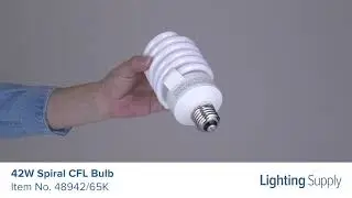 TCP 42W Spiral CFL Bulb (48942/65K)
