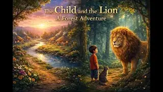 The Child and the Lion 🦁✨ | Magical Forest Story for Kids | Bedtime Story with Moral