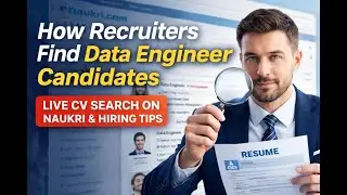 How Recruiters Find Data Engineer Candidates | Live CV Search Naukri & Hiring Tips #dataengineering