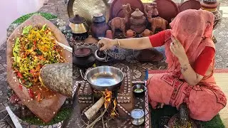चूल्हे का खाना #rajasthani food and farming