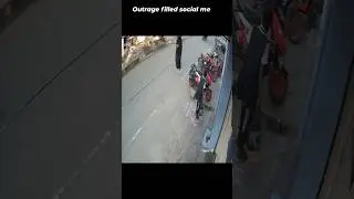 CCTV shows people intentionally destroying Pongal rangoli which are sacred hindu symbols 😮