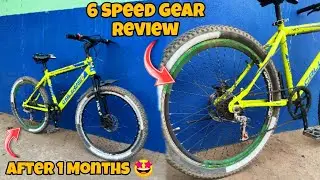 6 Speed Gear Review After 1 Months 🤩 | How to Install 6 Speed Gear | MTB ROHIT 01