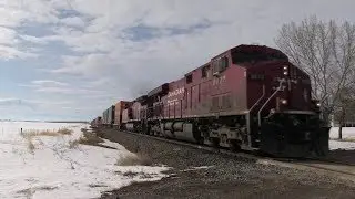 TVR Rail Spotting HD: CP 196 heading east at Indus AB