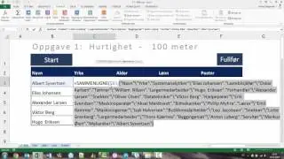 Excel triks 4 - NM i Excel 2015: Oppslag i fire ustrukturerte tabeller med dynamisk formel