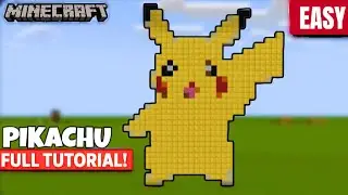 Minecraft Pixel Art Tutorial - How to Build Pikachu in Minecraft!
