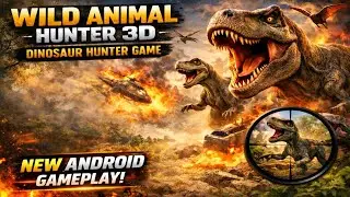 T-Rex vs Hunter! 🦖🔥 Wild Animal Hunter 3D New Android Gameplay